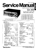 Technics - SA-400 - Service manual 